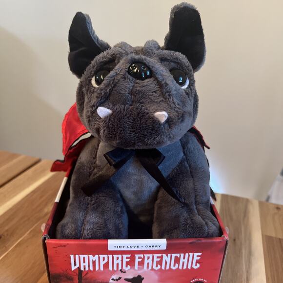 Other - GREY FRENCH BULLDOG "VAMPIRE FRENCHIE" W/ REMOVABLE HEAT PACK (NIB)